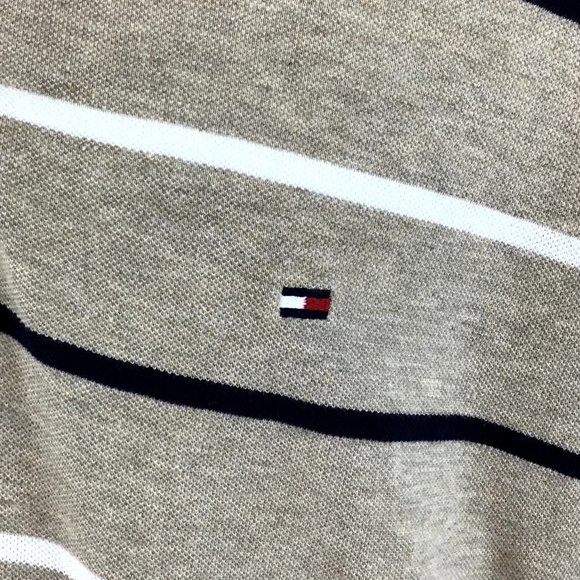 Tommy Hilfiger Striped Collar Men’s Polo Short Sleeves Shirt X-Large - Picture 3 of 8
